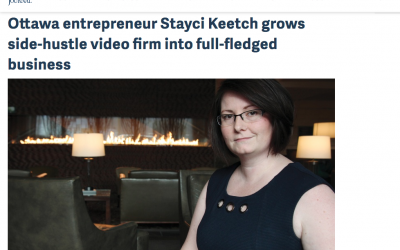 Ottawa entrepreneur Stayci Keetch grows side-hustle video firm into full-fledged business